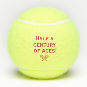 50e anniversaire balle de tennis léopard numéro 50 (Dos)