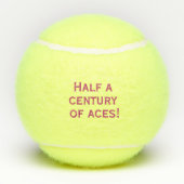 50e anniversaire balle de tennis rose numéro 50 an (Dos)