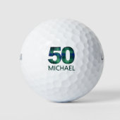 50e anniversaire balles de golf 50 ans cadeau plai (Devant)