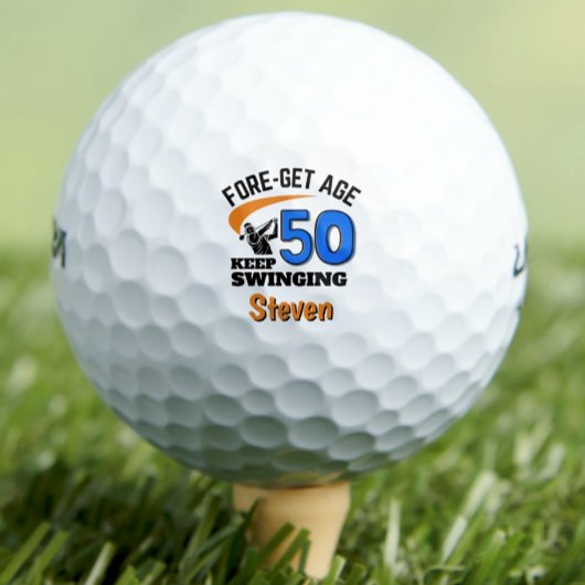 50e anniversaire balles de golf 50 ans drôle cadea
