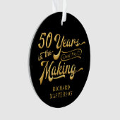 50e anniversaire Black and Gold Photo Keepsaké (devant)