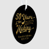 50e anniversaire Black and Gold Photo Keepsaké (devant)