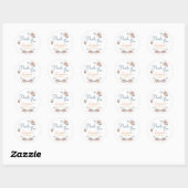 50e anniversaire Boho Automne Merci Stickers (Feuille)