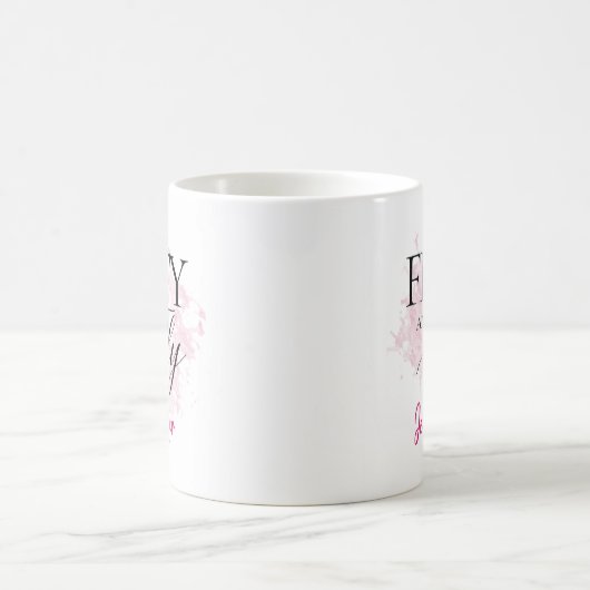 50e anniversaire cadeau café tasse moderne peronal (Centre)