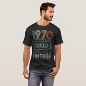 50e anniversaire Cadeau Vintage 1970 T-shirt (Devant entier)
