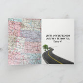 50e anniversaire Camion rouge Retro sur la carte (Intérieur)