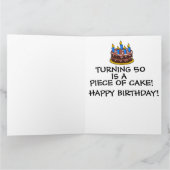 50E ANNIVERSAIRE Carte de voeux (Intérieur)