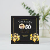 50e Anniversaire Carte d'invitation (Debout devant)