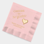 50e anniversaire Cheers Nom du coeur N'importe que (Gauche)