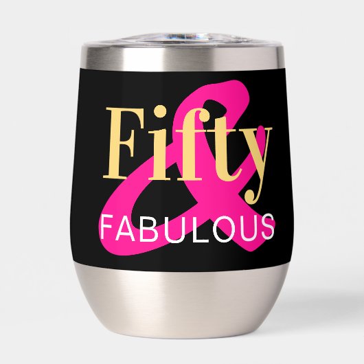 50e anniversaire Cinquante fabuleux Hot Pink Party (Avant)