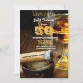 50e anniversaire, Cocktails & Cigars Invitation (Devant)