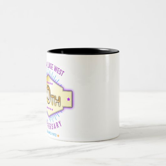 50e anniversaire de café Mug (Centre)