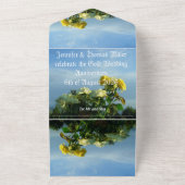 50e anniversaire de l'or devise faire-part de mari (Dehors)