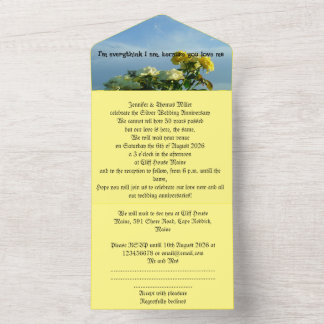 50e anniversaire de l'or devise faire-part de mari