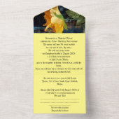 50e anniversaire de l'or faire-part de mariage (À l'intérieur)