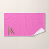 50e anniversaire de l'or (rose) (Serviette à main)