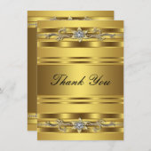 50e anniversaire de Mariage Carte de remerciements (Devant / Derrière)