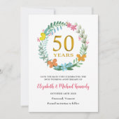 50e anniversaire de mariage Carte "réservez la dat (Devant)