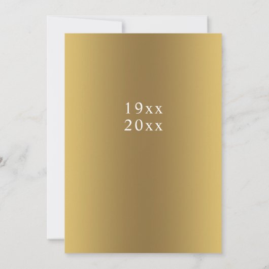 50e anniversaire de mariage Carte "Sauver la date" (Dos)