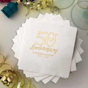 50e anniversaire de mariage coeur personnalisé gra