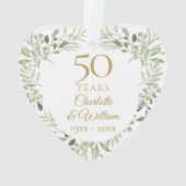50e anniversaire de mariage de verdure (dos)