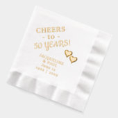 50e anniversaire de mariage Deux cœurs (Gauche)