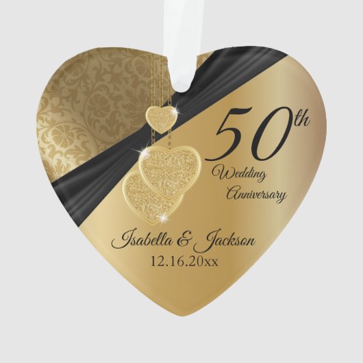 50e anniversaire de Mariage d'or Conception de con (dos)