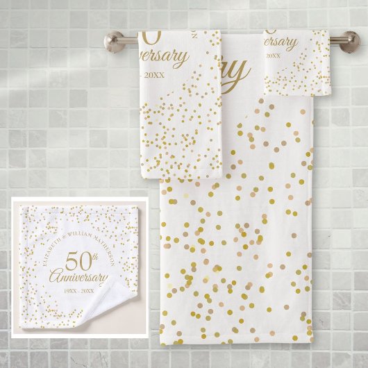 50e anniversaire de Mariage d'or Confetti