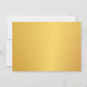 50e anniversaire de Mariage d'or Invitations (Dos)