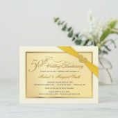 50e anniversaire de Mariage d'or Invitations (Debout devant)