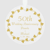 50e anniversaire de Mariage d'or Ivy Wreath (dos)
