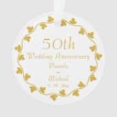 50e anniversaire de Mariage d'or Ivy Wreath (devant)
