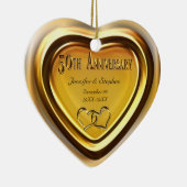 50e anniversaire de Mariage d'or ornement photo (Droite)