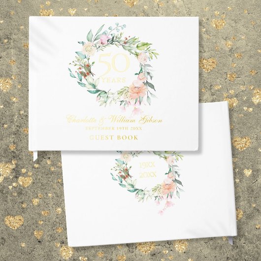 50e anniversaire de mariage Floral Garland