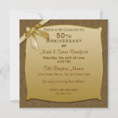 50e anniversaire de mariage - Invitation - Célébre (Dos)