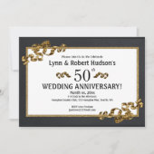 50e anniversaire de Mariage Invitation encadrée d' (Devant)