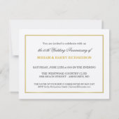 50e anniversaire de mariage - Invitations pas chèr (Dos)