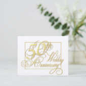50e anniversaire de mariage - Invitations pas chèr (Debout devant)