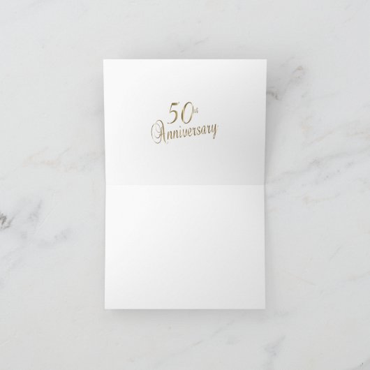 50e anniversaire de mariage - Merci (Intérieur)