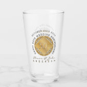 50e anniversaire de Mariage verre (Dos)