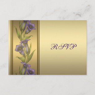 50e Anniversaire de Mariage Violet Pourpre RSVP