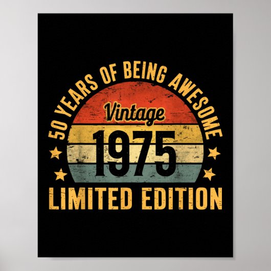 50e Anniversaire Décorations Pour Hommes 1975 Gag (Devant)