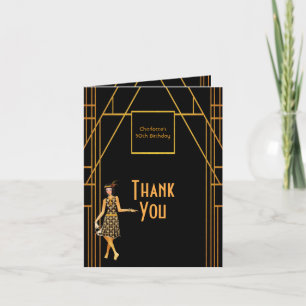 50e anniversaire des années 1920 en or noir Merci