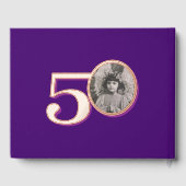 50e anniversaire deux photos rose violet or (Verso)