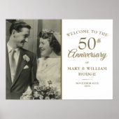 50e anniversaire d'or Affiche de bienvenue photo M (Devant)