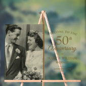 50e anniversaire d'or Mariage photo Bienvenue (Neutre)