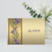 50e Anniversaire d'or Violet violet RSVP (Debout devant)