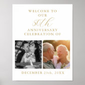 50e anniversaire du Mariage 2 Affiche de bienvenue (Devant)