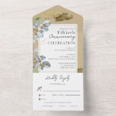 50e anniversaire du Mariage All In One Invitation (À l'intérieur)