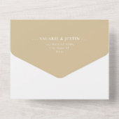 50e anniversaire du Mariage All In One Invitation (Verso)